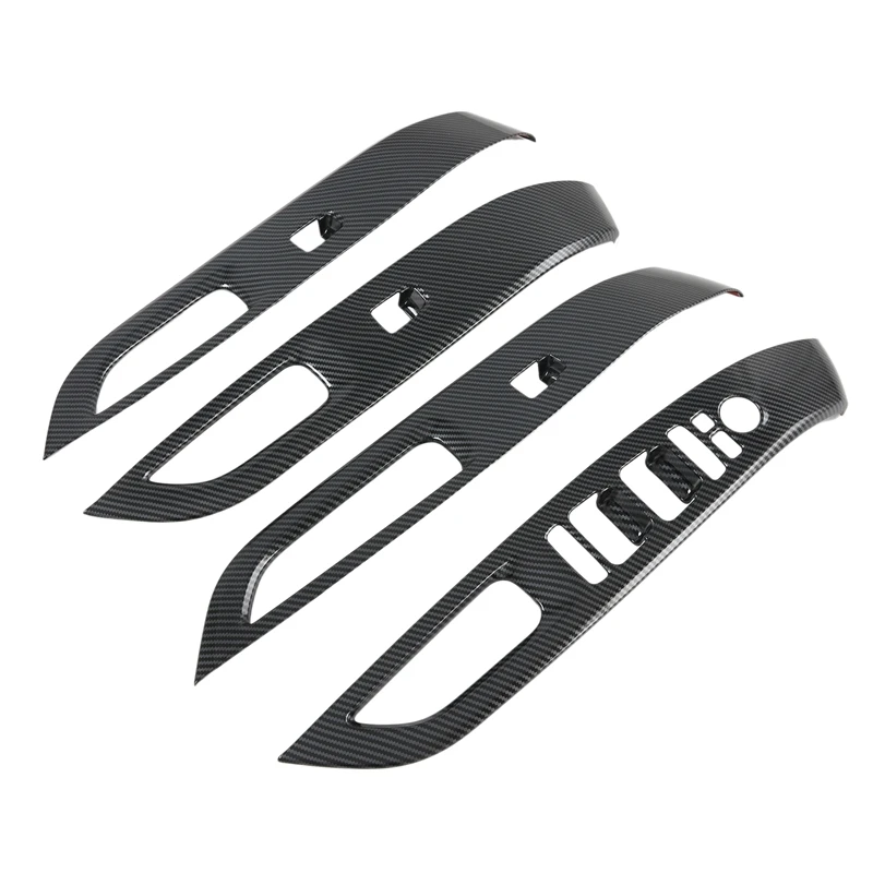 

Car Carbon Fiber ABS Window Glass Lift Decoration Cover Trim Stickers for Hyundai Tucson L Nx4 2021 2022