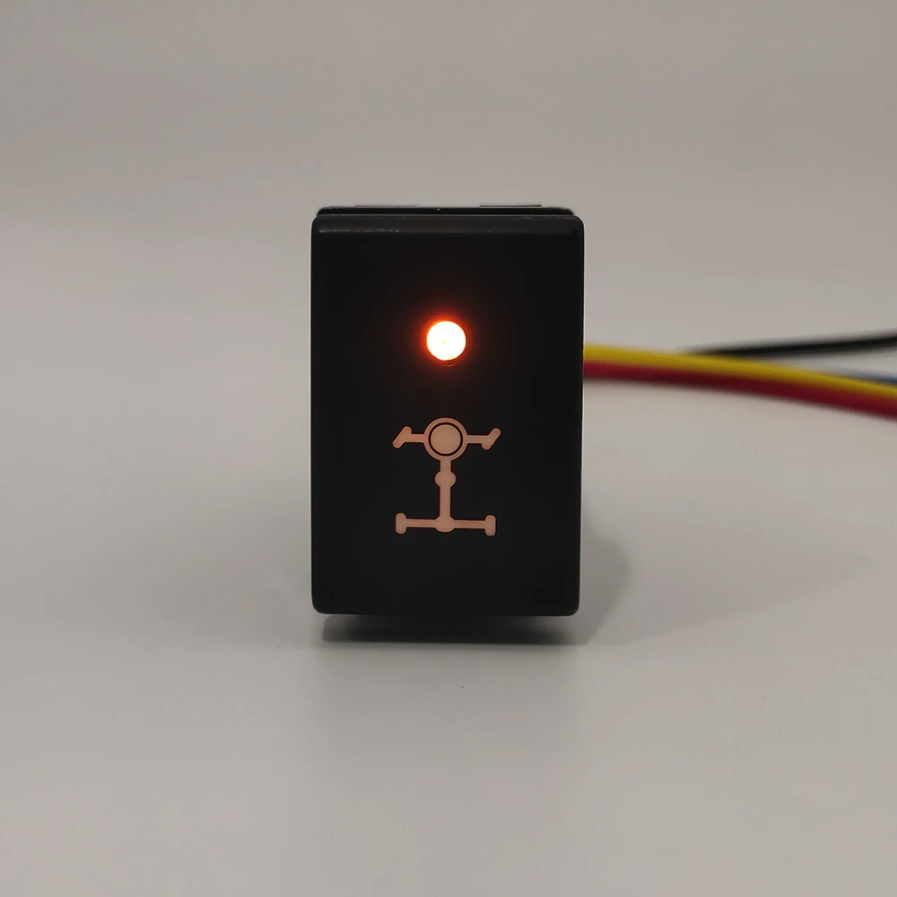 

1 шт., автоматический светодиодный DRL, передний дифференциальный переключатель, оранжевая лампа, кнопка питания, модернизированный переключатель для Suzuki JIMNY 2007-2015