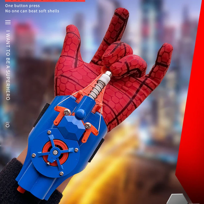 

Disney Spiderman Wrist Launcher Device Web Shooters Toys Spider Man Peter Cosplay Props Spider-line Gifts for Children