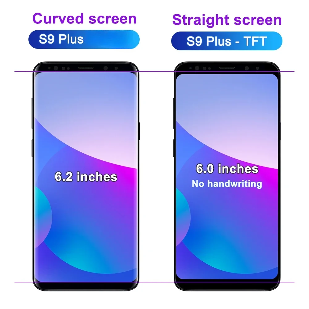 6 2-дюймовый Жк-дисплей Super Amoled Для Samsung S9 Plus G965f/g965u/g965w/g9650/g965u1