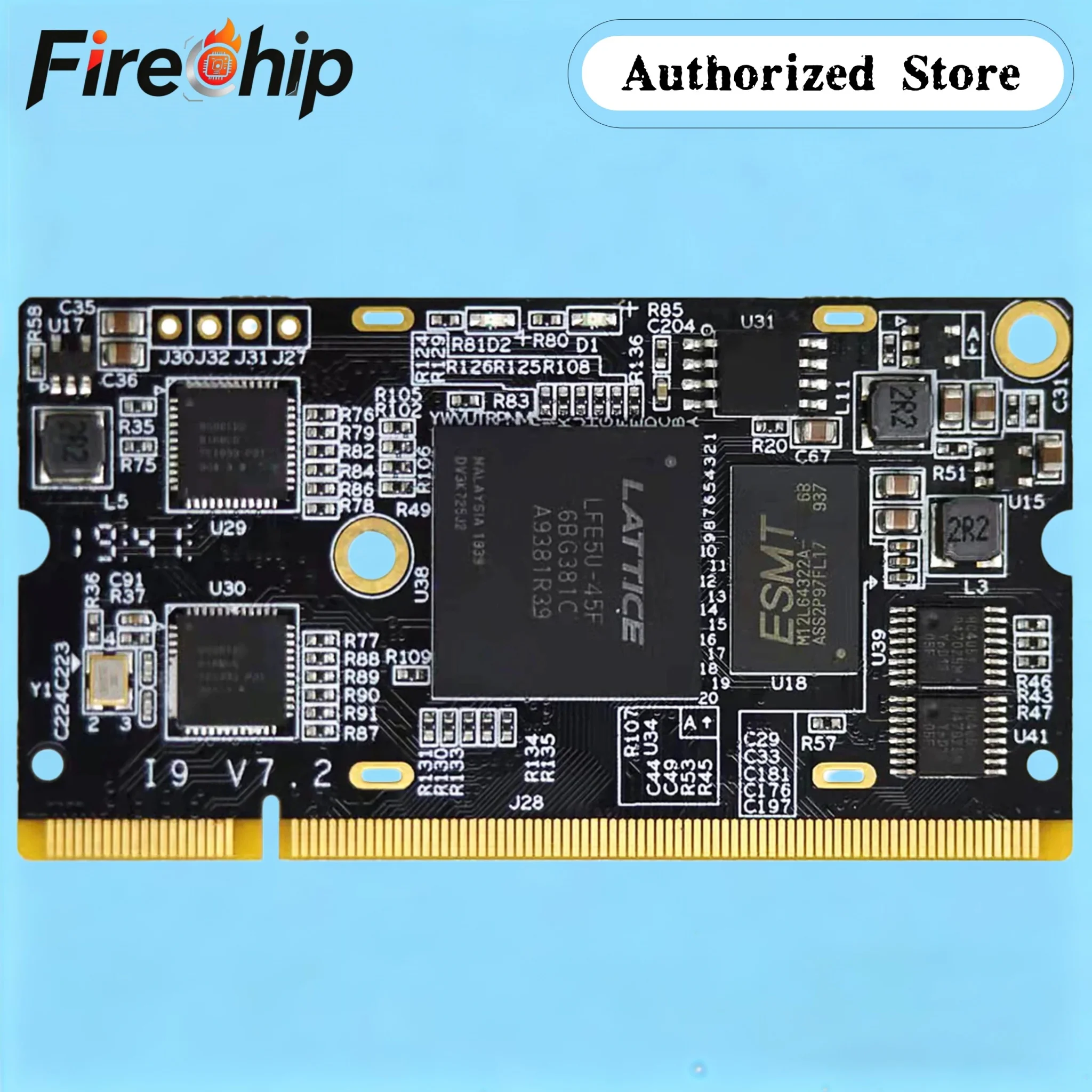 Фото Плата разработки FireChip Lattice ECP5 FPGA RISC-V, модуль Colorlight i9, инструментарий с открытым исходным кодом LFE5U №2