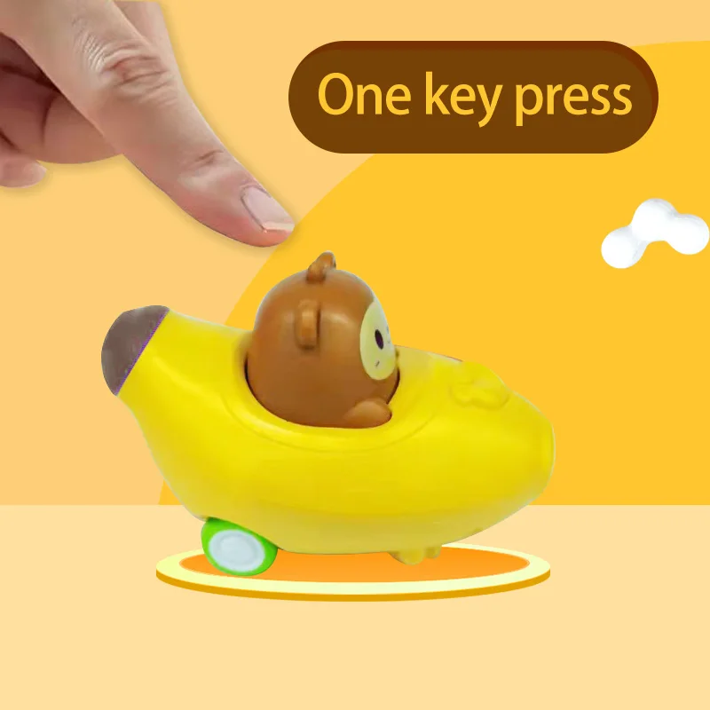 Детские милые игрушечные машинки с изображением моркови банана конфет музыкой