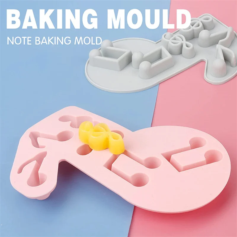 

DIY Silicone Mold Cake Chocolate Ice Music Cube Kitchen Resin Baking Tool Fudge Lace Decoration Epoxy Moulds Kitchen Supplies