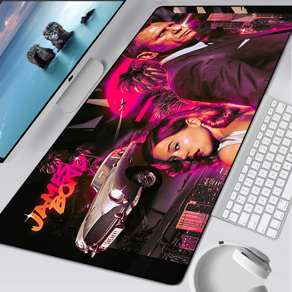 

James Bond 007 Large Gaming Mouse Pad Computer Mousepad PC Gamer Mouse Mat Laptop Mausepad Mouse Carpet Keyboard Mat Desk Pad