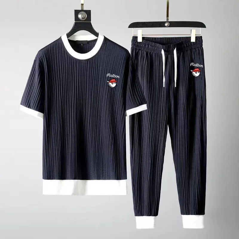 

Golf Suit Men's Summer Casual Set Golf Round Neck Elastic Breathable Set Malbon Golf T-shirt Utaa Golf Pants Set Men's Golf Suit