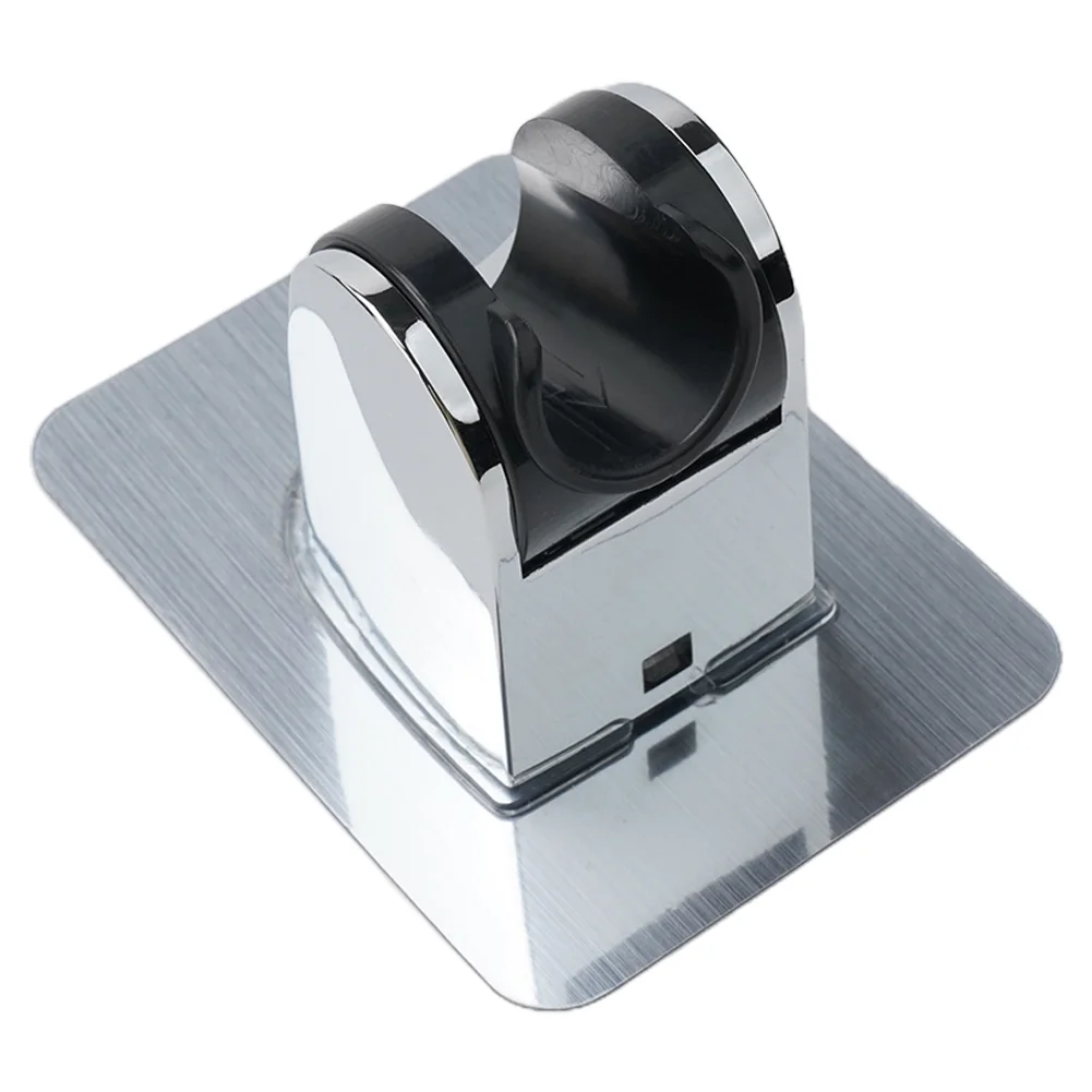 

High Quality Bathroom Shower Bracket Head Holder 1pc Adjustable Direction Fit Smooth Surfaces Punching-free Silver