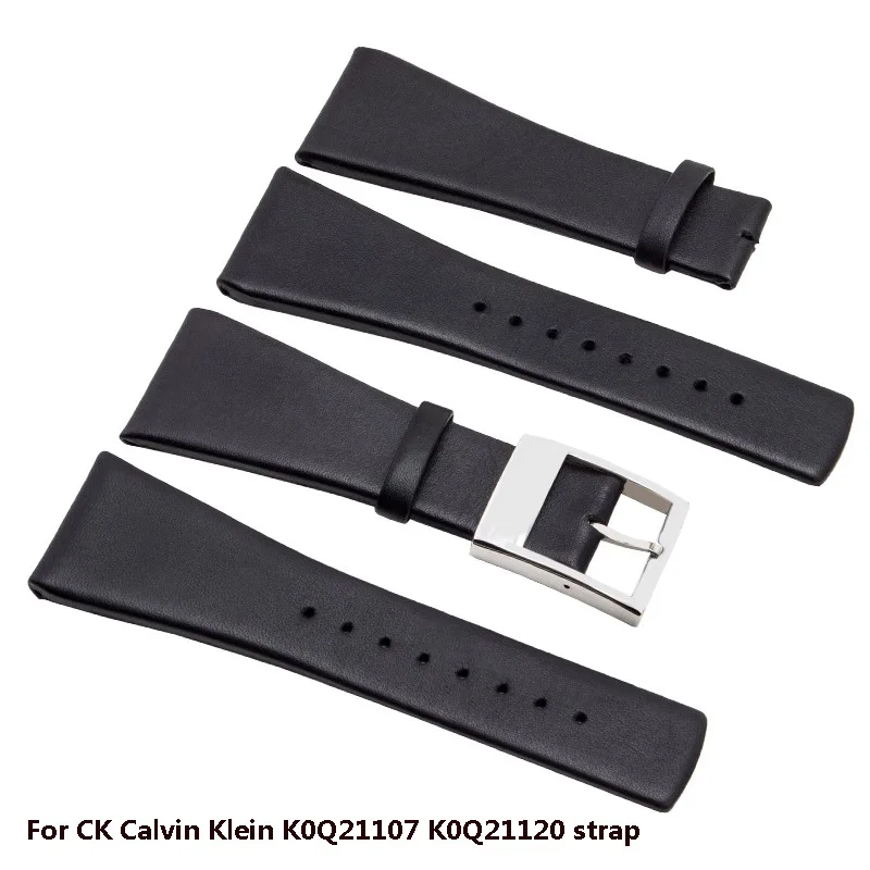 

True Cowhide Watch Strap For CK Calvin Klein K0Q21107 K0Q21120 Series Large Men's Watch Chain 28MM Bracelet Free Shipping