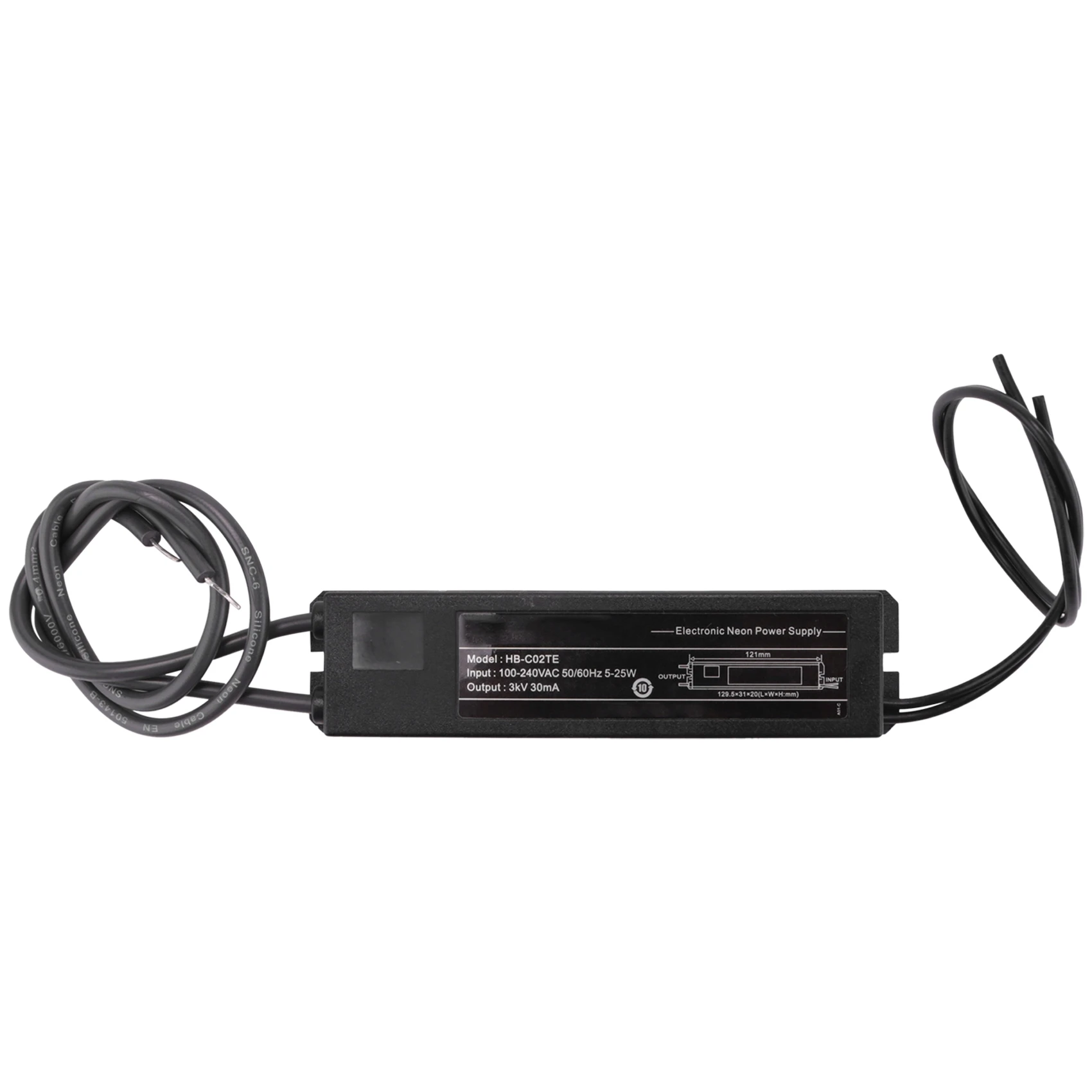 Неоновая фотография электронный трансформатор источник питания 3 кВ 30 мА 5-25 Вт