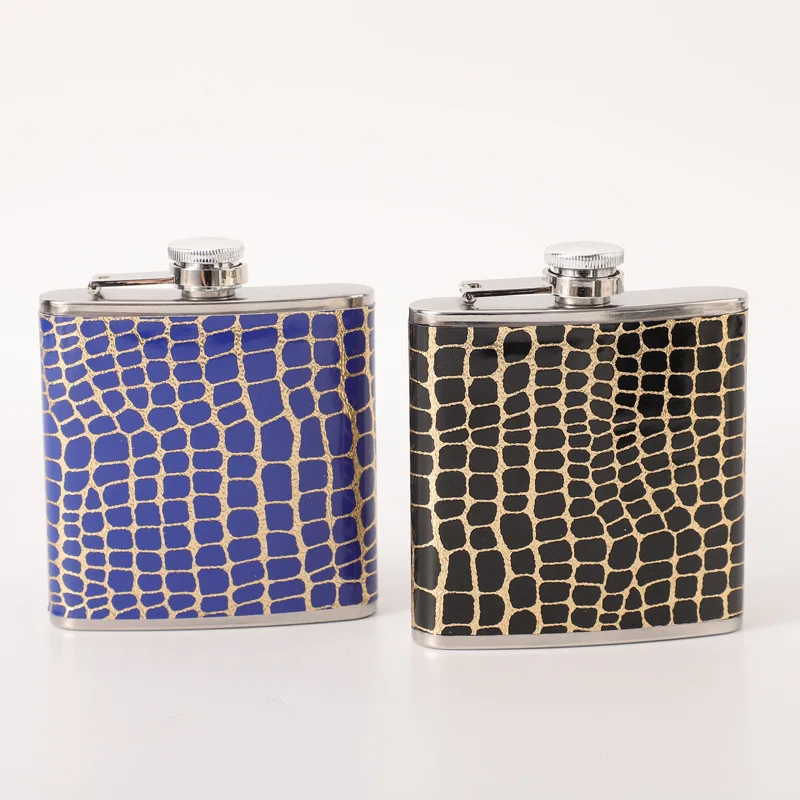 6 oz Stainless Steel Hip Flasks Outdoor Portable Drinking Wh