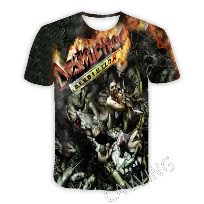 Футболка Мужская/женская с коротким рукавом и 3D-принтом рок-группы