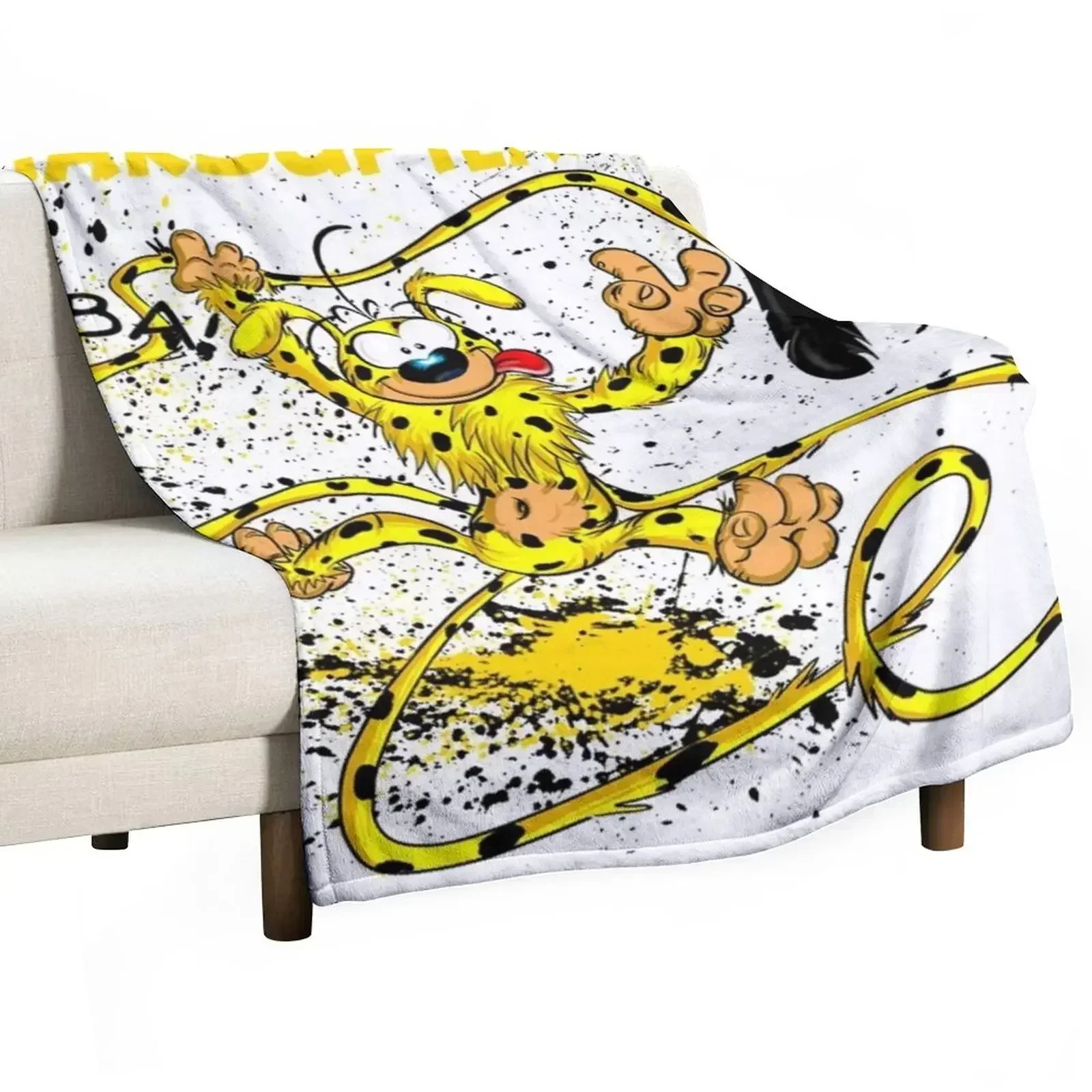 Фото Плед Marsupilami - Houba: Роскошное мягкое одеяло, праздничный подарок для семьи №1
