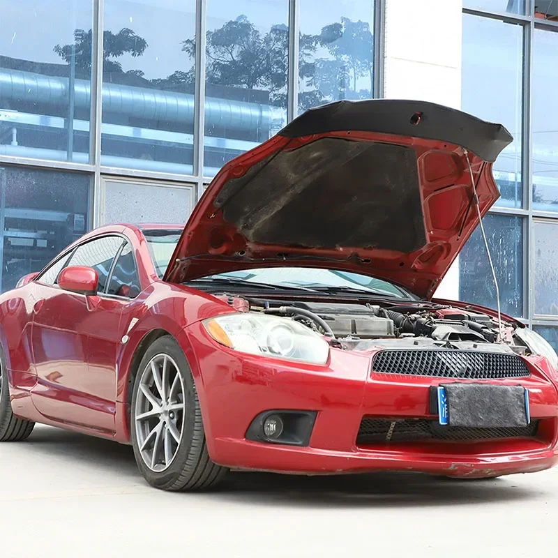 Фото Для Mitsubishi Ecolis 2006-2011 автомобильный капот песочный и каменный дефлектор защитный чехол черные кожаные внешние аксессуары №4