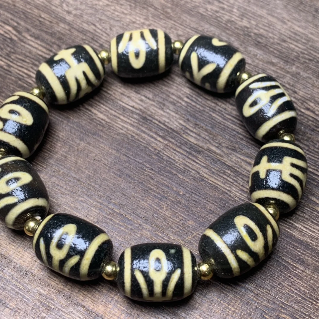 

High-quality oil-packed dzi bead bracelet