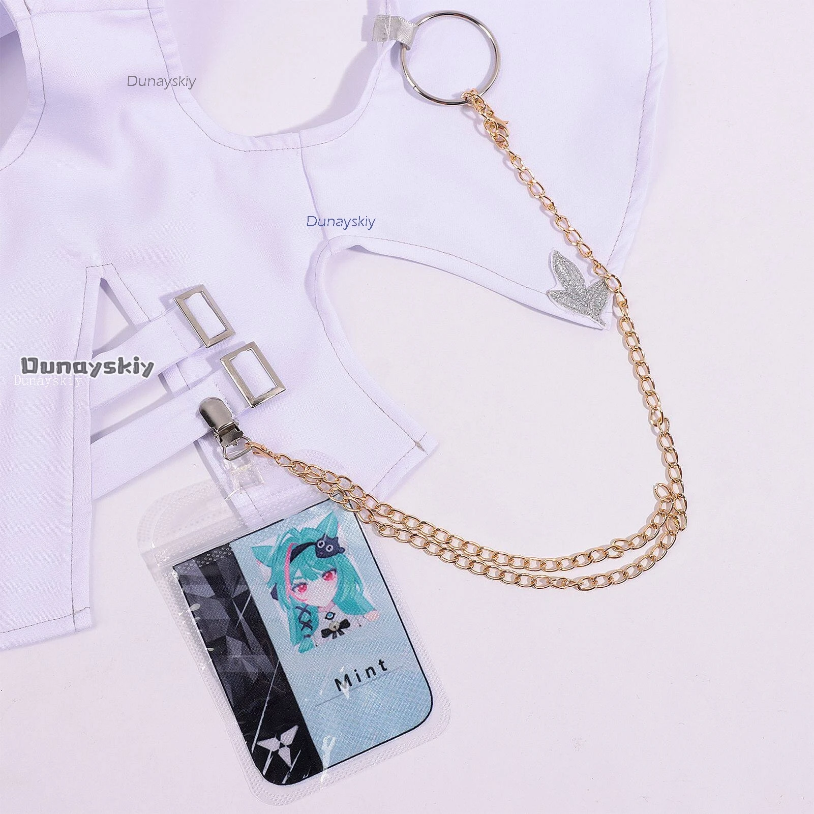 Фото Костюм для косплея A cos%NTE Mint Neverness to Everness: парик, уши, хвост, обувь, полный комплект. Набор для Хэллоуина, аниме, игр. Женский, милый. №4