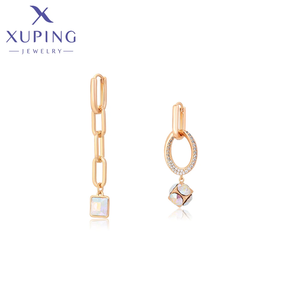 

Xuping Jewelry New Special Design Fashion Women Crystals Hoop Earrings Gift X000705004