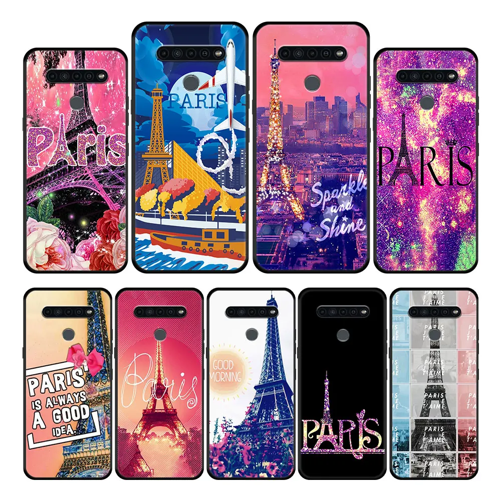 

Paris City Eiffel Tower Case Cover for LG K51s K61 Q61 K41s K42 K50s K52 K71 K92 G6 G7 G8 ThinQ Armor Bag Shockproof Trend