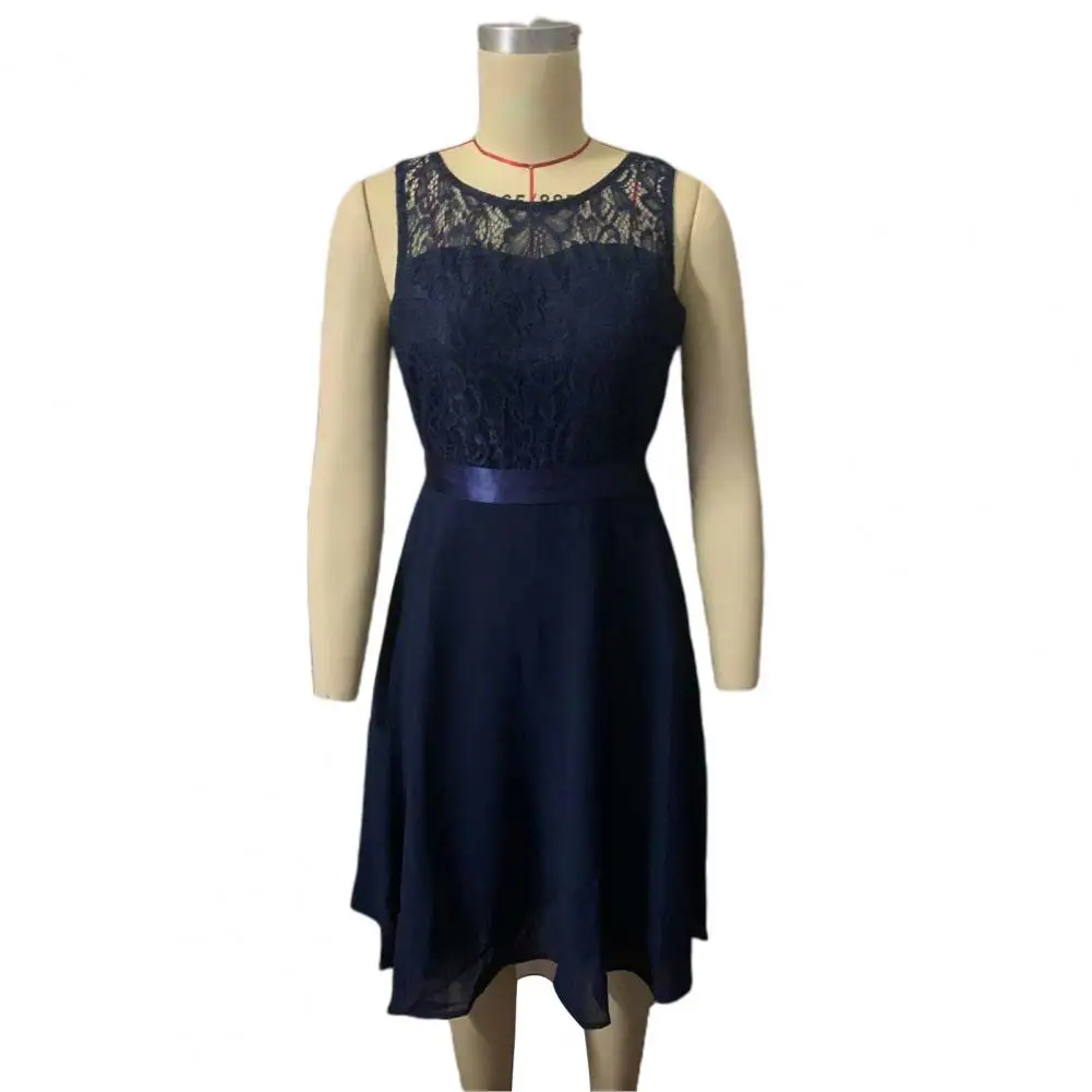 vestidos Formal Dress for Wedding Evening Hollow Out Lace Summer Crochet Large Hem Midi dresses for women 2023