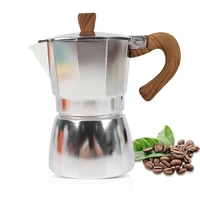 stovetop espresso maker aluminum moka pot coffee maker brewer with handle for classic espresso italian coffee