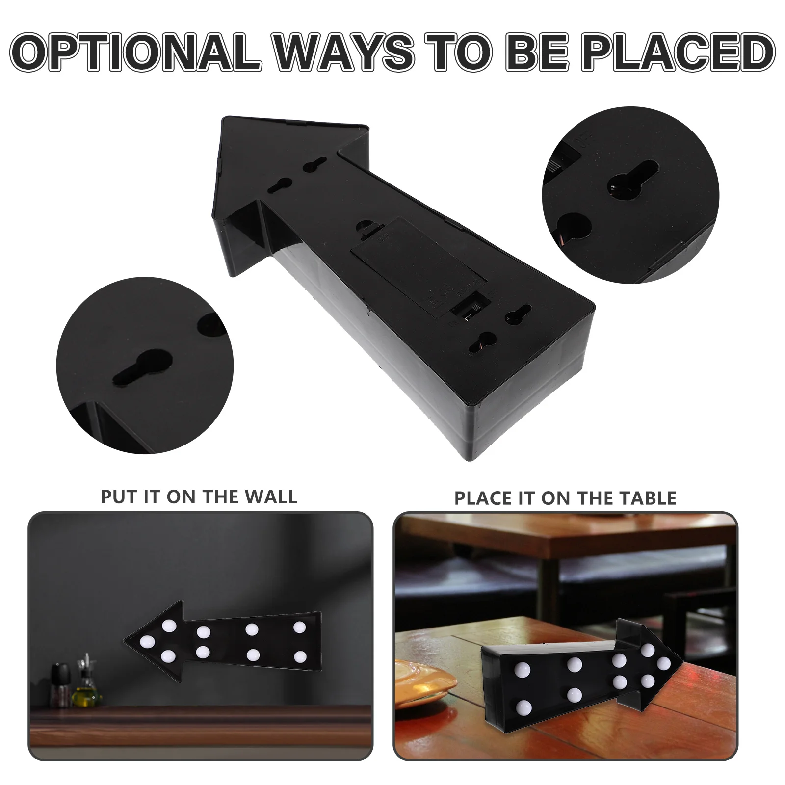 3D настольный декор эмблемы шатер с управлением бытовая вывеска со стрелкой