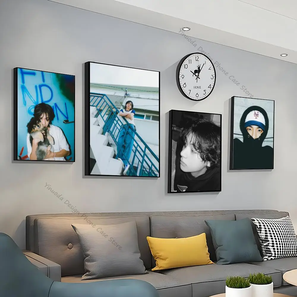 1 Шт. Высококачественный Винтажный Постер Kpop Singer Kim Tae Hyung V Настенный