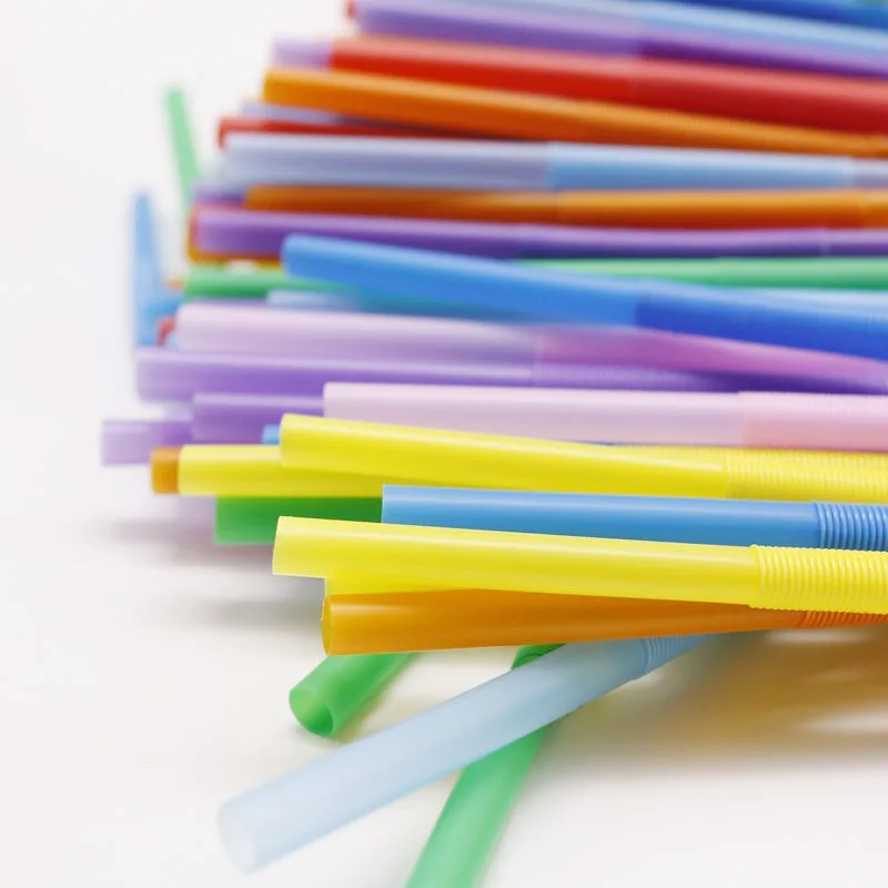 

Изогнутые разноцветные пластиковые флуоресцентные аксессуары для напитков, 100 шт., 21 см