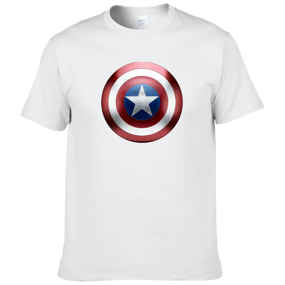 

Marvel The Avengers Captain America Short Sleeve Tee Fashion Men's T-shirts 2021 Summer T-shirt Graphic T Shirts