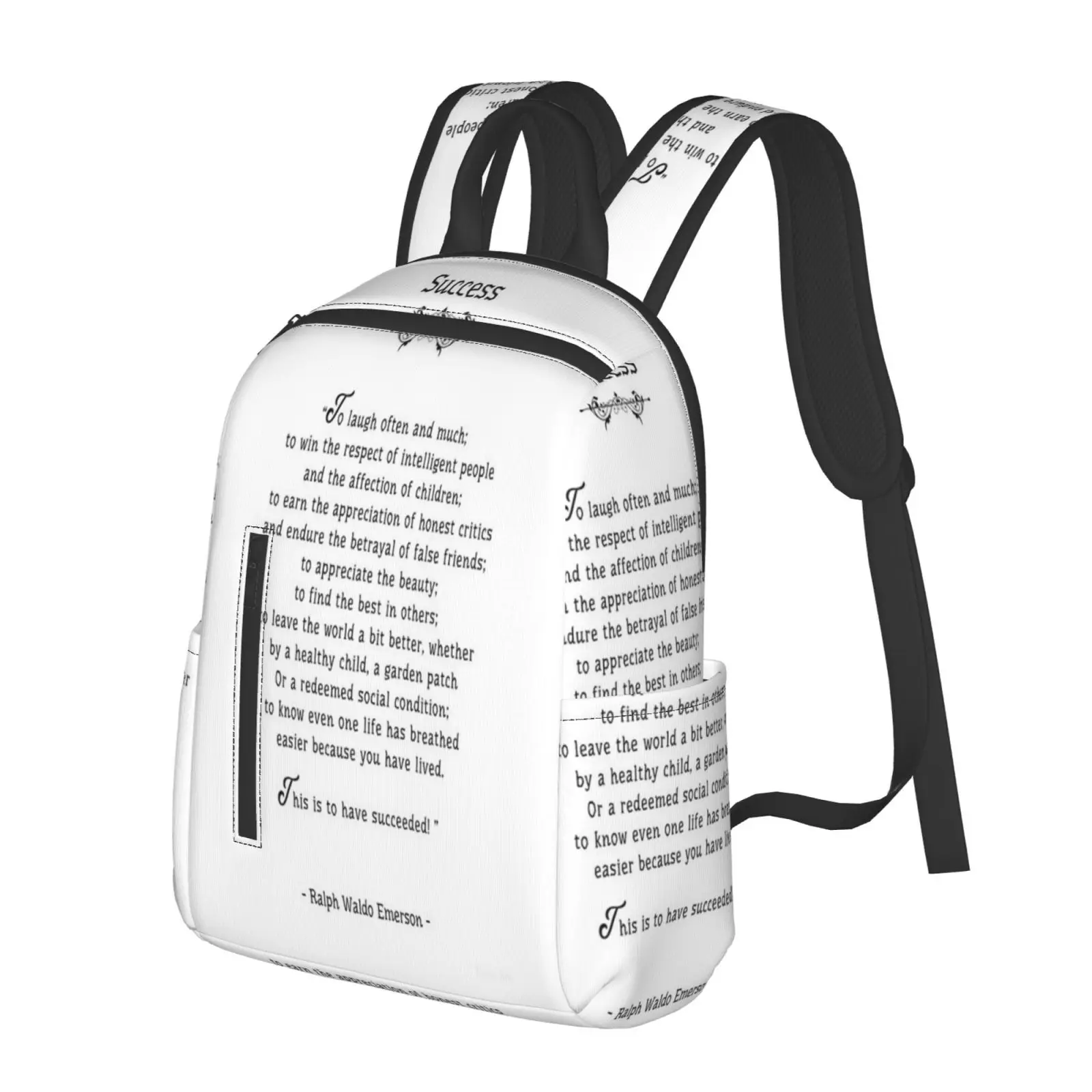 

Успешная поэма от Ральфа Уолдо Эмерсона, школьные сумки, Женский школьный рюкзак, школьные сумки, пеналы