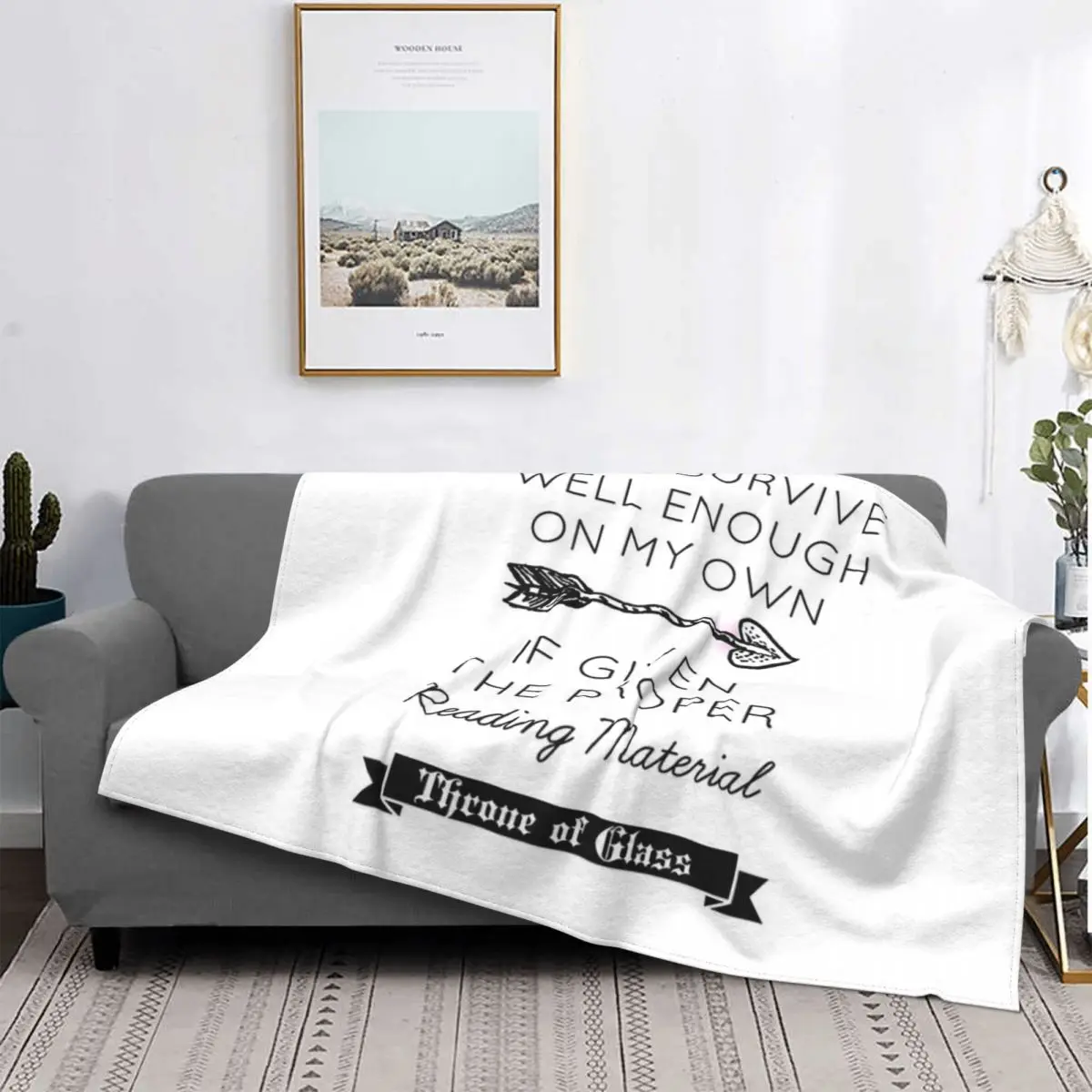 

Throne Of Glass-Quote-Manta para cama, cobertor de cama a cuadros, manta doble, mantas para camas