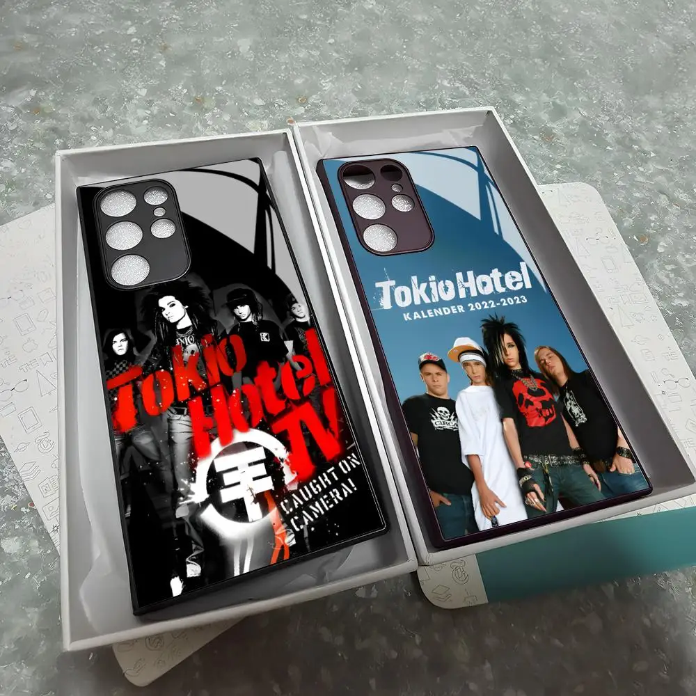 Чехол для телефона T-tokio Hotel Samsung Galaxy S24 S23 S22 S20 S21 Note20 Ultra Plus Fe цветной серебряный