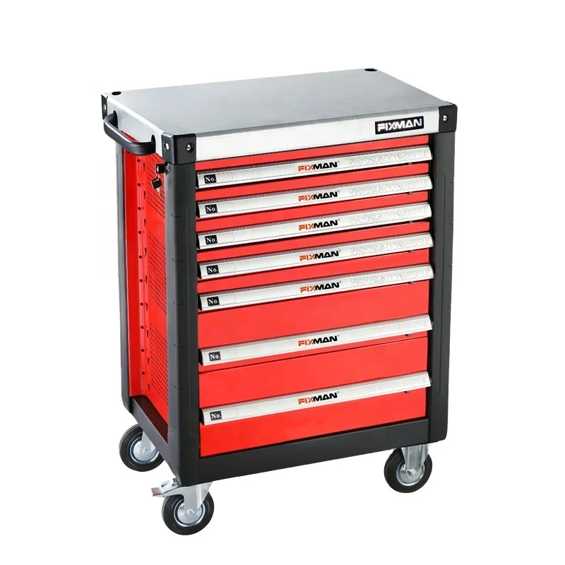 

Factory Wholesale Auto Repair Tool Cart Workshop 7-Drawer Roller Cabinet