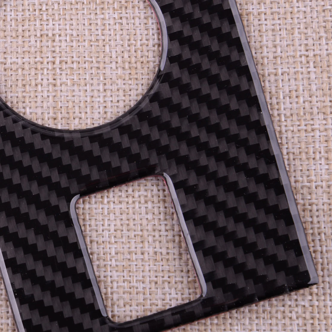 Черная автомобильная консоль из углеродного волокна накладка на панель