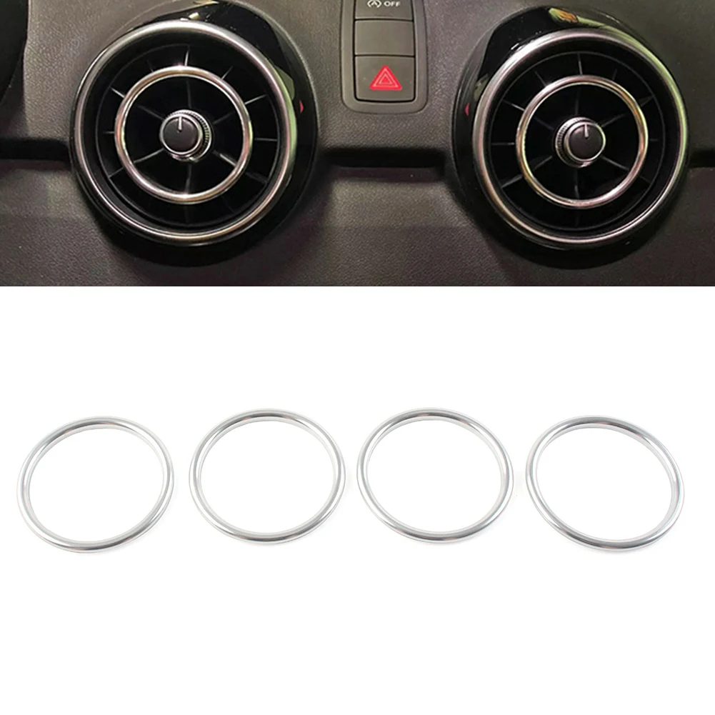 

4 шт./комплект, декоративные внутренние кольца для вентиляционных отверстий Audi A1 S1 8X 2010-2018