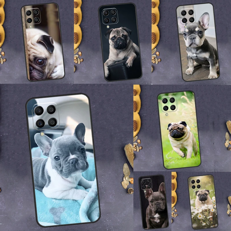 Чехол для телефона Pug Dog с французским бульдогом Samsung Galaxy M53 M33 M23 M13 M12 M22 M32 M52 M20 M14 M54