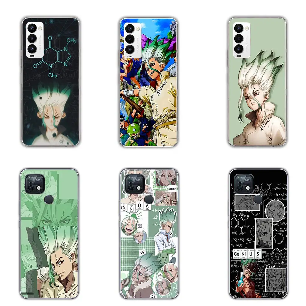 Anime Dr Stone Ishigami Senkuu Cover Phone Case for Motorola Moto Edge 40 50 Pro 30 neo 20 Fusion Ultra Lite G85 Flexible Coque