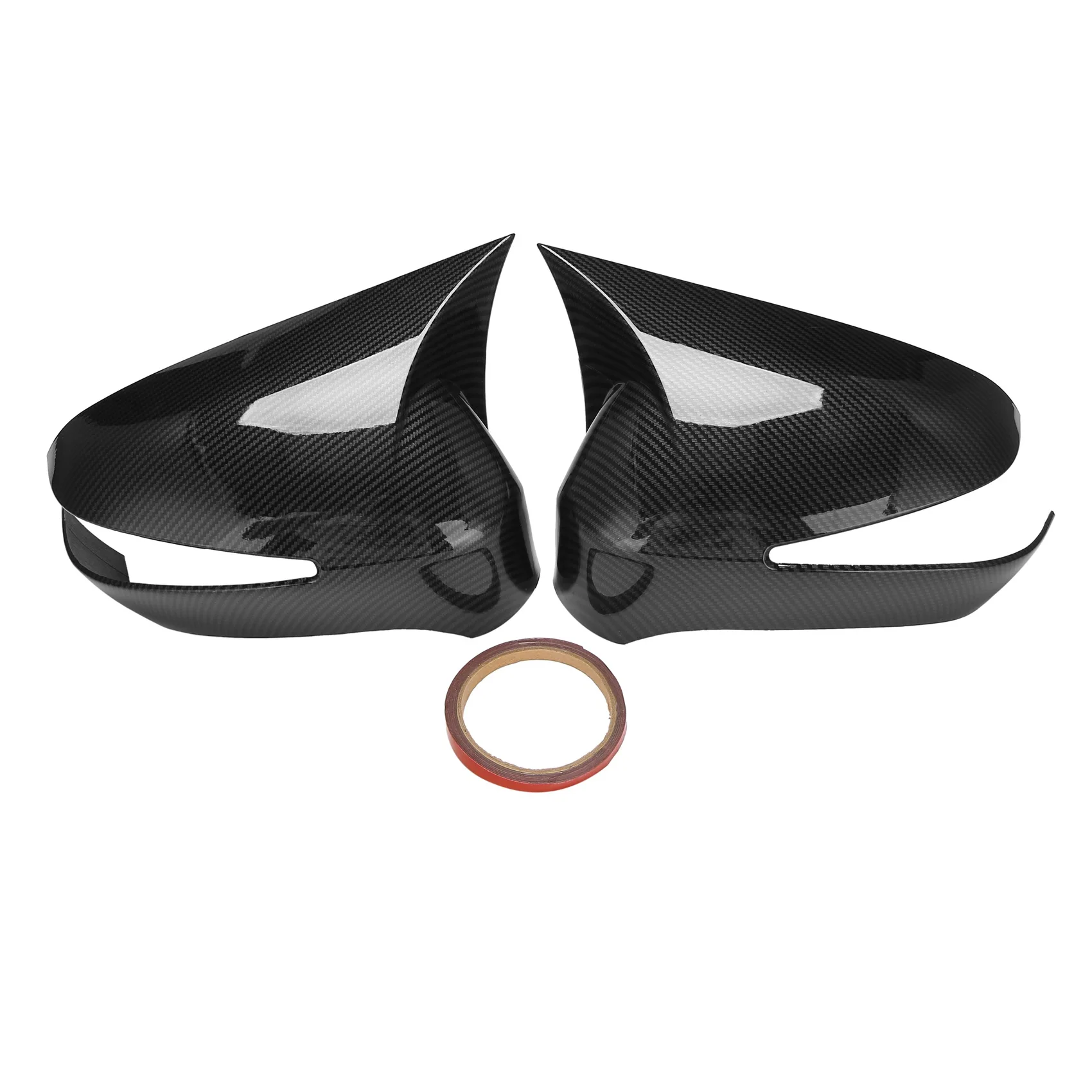 

Car Carbon Fiber Ox Horn Rearview Side Glass Mirror Cover Trim Frame Side Mirror Caps for Honda Civic 8Th 2005-2011