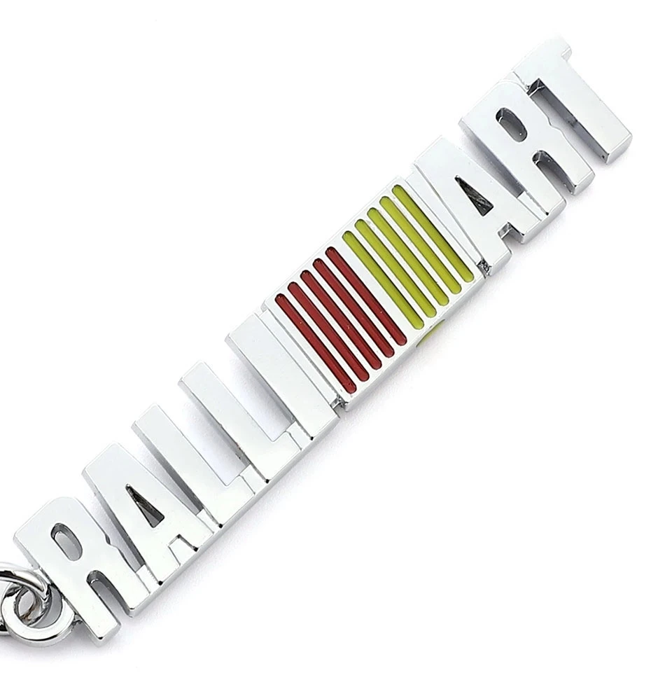

For Mitsubishi Lancer 9 10 Asx Outlander Pajero L200 Car Keychain Metal Keyring For RALLIART Logo Key Chain JDM Racing Emblem