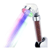 led hand held shower head attachment outdoor pressure booster faucet shower head portable banheiro bathroom accessories jw50hs