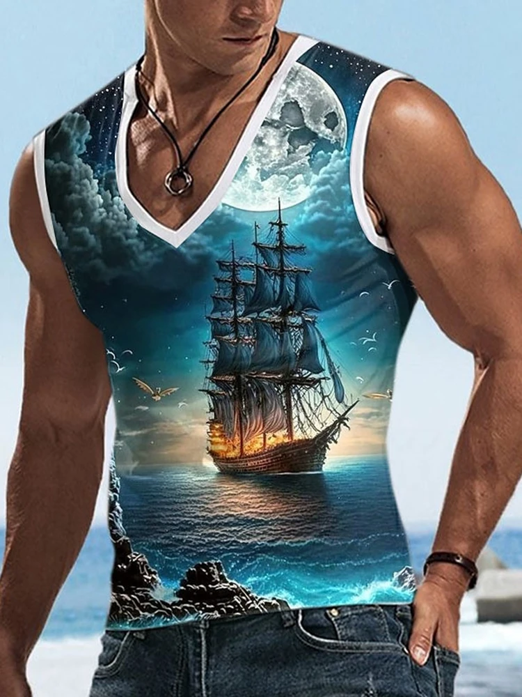 Мужской повседневный жилет с V-образным вырезом и открытой спиной