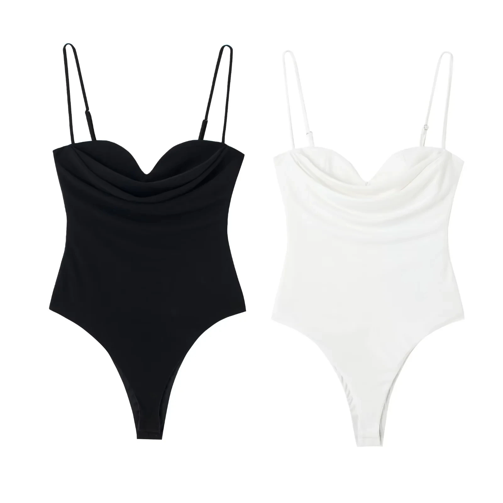 

Maxdutti England Style Bodysuits High Street Solid Fashion Sexy Sheath Bodysuits Women