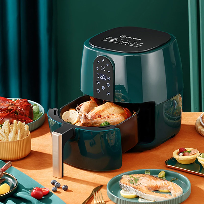 

4.5L 6L Smart Electric Air Fryer Large Capacity Automatic Household Multi 360°Baking LED Touchscreen Deep Fryer Without Oil