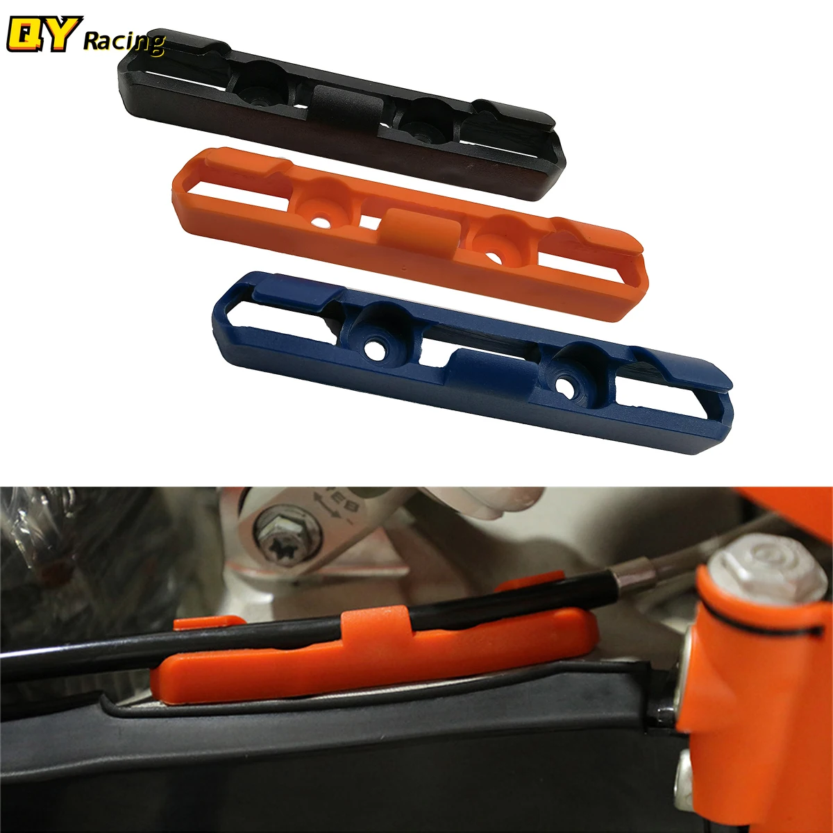 

Motocross Plastic Brake Line Clamp Holder Guide For KTM 125 150 250 300 350 450 690 SX SXF XC XCF SMC ENDURO R Dirt Pit Bike