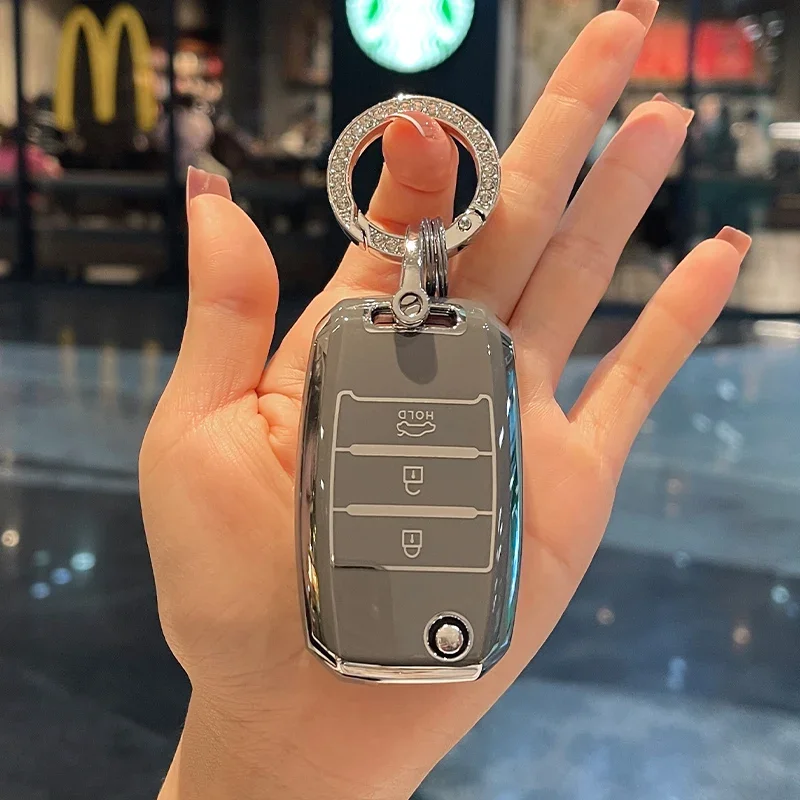 

Чехол для автомобильного ключа для Kia KX3 KX5 K3S Optima Rio Sorrento 2021 Niro Soul 2015-2018 RIO K2 QL Ceed Cerato Sportage 2017 2018