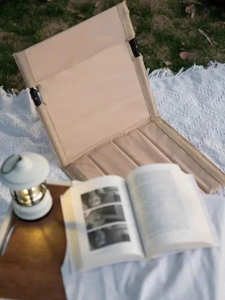 Складной походный стул для активного отдыха и сада. Одиночный ленивый со спинкой