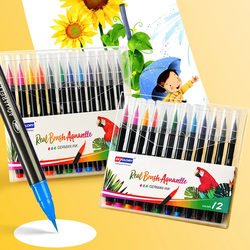 With Soft Brush Water-soluble Dyeing Professional Painting Outline Comic Design Paint Brush