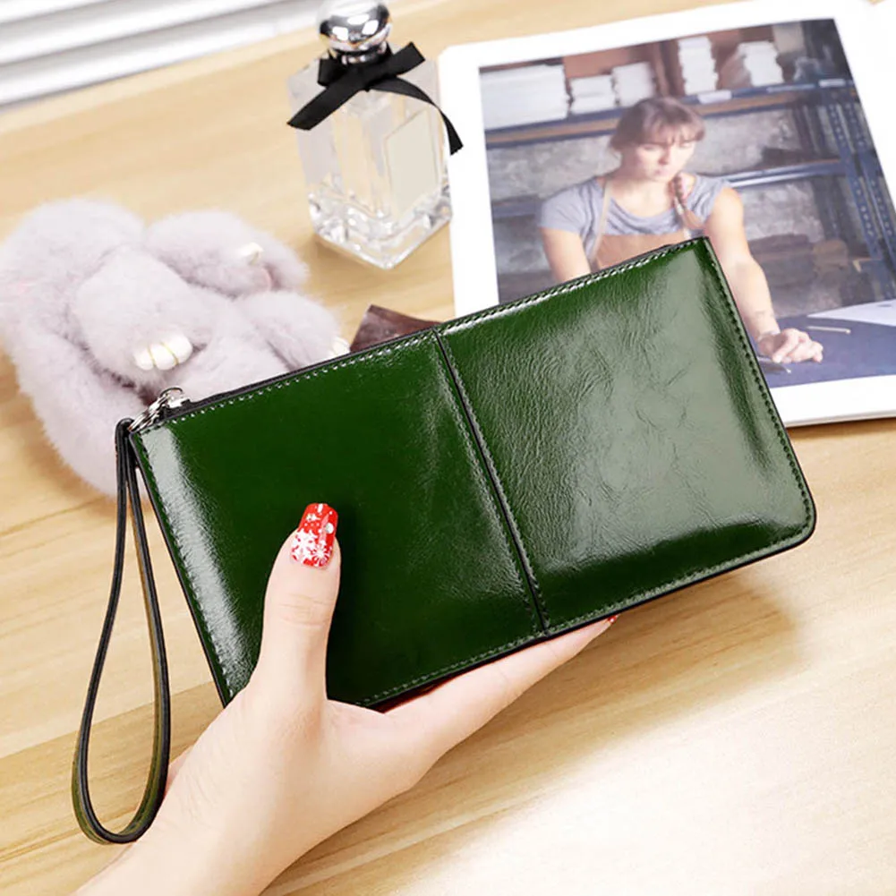 

Женский Повседневный вместительный кошелек из искусственной кожи на молнии