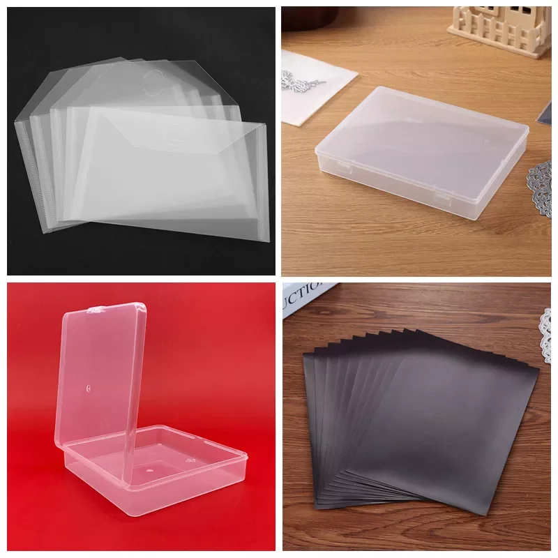 

NEW2023 Storage Case Die & Stamp Storage Bag and Sheets Storage Box For Storaging Cutting Dies Organizer Transparent Bags