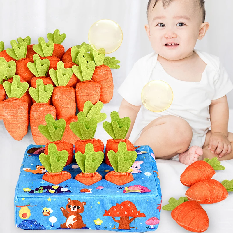 

Детский набор мягких игрушек Монтессори в виде моркови