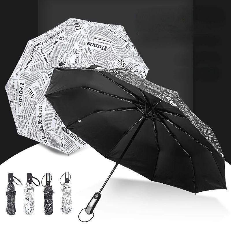 

Ветрозащитный складной зонт, картина маслом, искусственное черное покрытие, прочный зонтик от дождя для женщин и мужчин, уличный зонтик