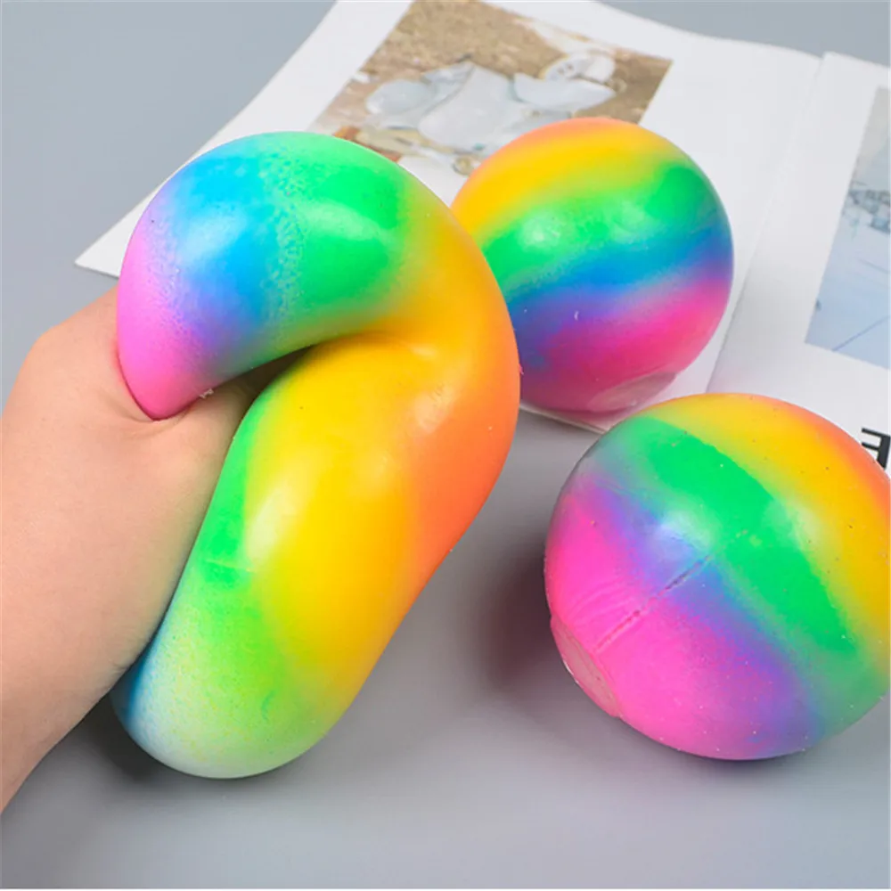 

Fidget Toys Change Colour Soft Foam TPR Squeeze Balls Toys for Kids Children Adults Stress Relief Funny Toys Stress Relief