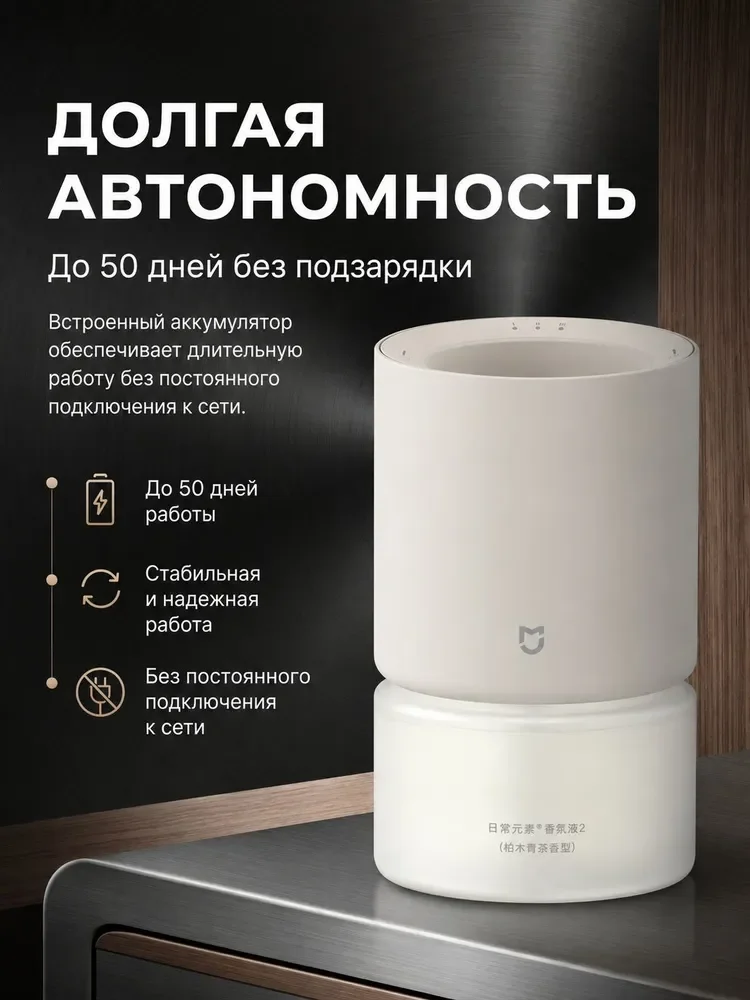 Фото Умный ароматизатор Xiaomi набор автоматическое распыление аромата дистанционное управление ароматизация дома офиса №4